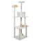 Pet Adobe Pet Adobe Cat Tree House- Multi-Level, Scratching Posts, Condo, Perches & Toys- 6-Feet Tall (Ivory) 618702CLZ - alternate 1